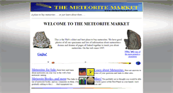 Desktop Screenshot of meteoritemarket.com