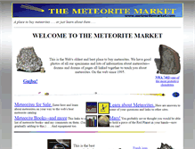 Tablet Screenshot of meteoritemarket.com